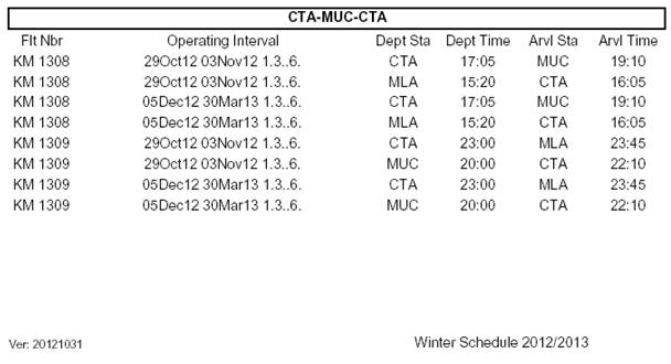 Time Table